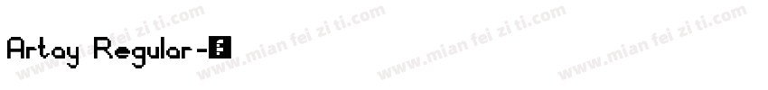 Artay Regular字体转换